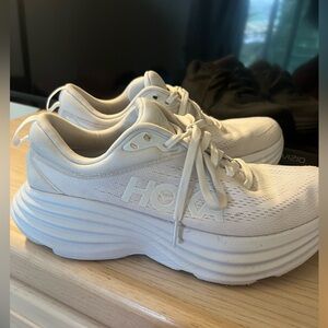 Hoka White Bondi Sneakers 7.5B women’s